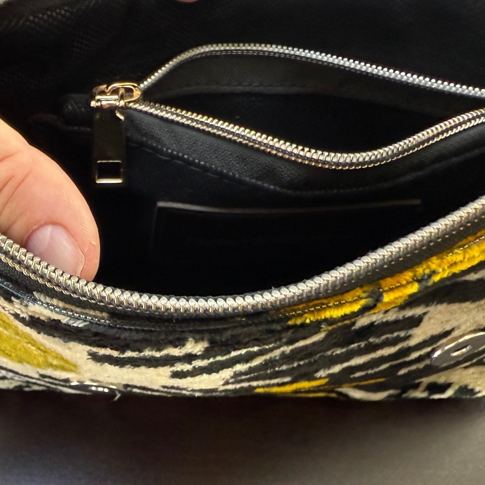 PerfectSilkByMaya Ikat Velvet Bag Handmade Uzbekistan Boho Clutch Crossbody - Picture 8 of 13
